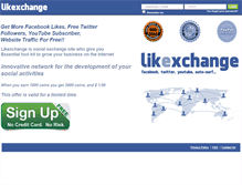 Tablet Screenshot of likexchange.net